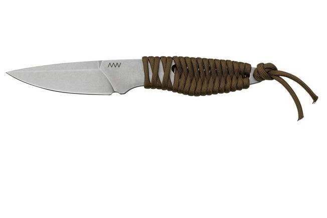 ANV Knives P100 Sleipner, Coyote Paracord, P100-005, Black Kydex Sheath, Neck Knife 3 ANV Knives P100 Sleipner, Coyote Paracord, P100-005, Black Kydex Sheath, Neck Knife