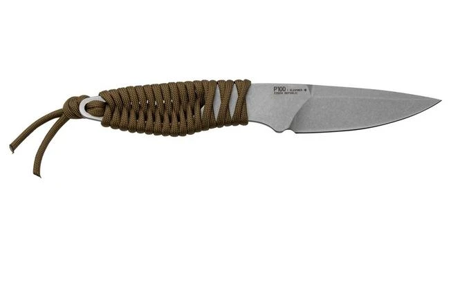 ANV Knives P100 Sleipner, Coyote Paracord, P100-005, Black Kydex Sheath, Neck Knife 4 ANV Knives P100 Sleipner, Coyote Paracord, P100-005, Black Kydex Sheath, Neck Knife - Image 2