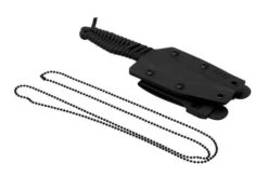 ANV Knives P100 Sleipner Cerakote, Grey Paracord, P100-038, Black Kydex Sheath, Neck Knife -Chic Knife Store ANVP100 038 06 anv