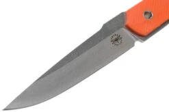 Amare Knives Pocket Peak Fixed, Stonewash Orange G10, Fixed Knife -Chic Knife Store AS PPF OR 03 amare knives