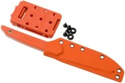 Amare Knives Pocket Peak Fixed, Stonewash Orange G10, Fixed Knife -Chic Knife Store AS PPF OR 08 amare knives