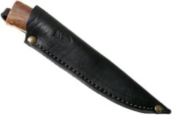 Autine Puukko, Stainless Damascus, Brown RH Sheath -Chic Knife Store AT PUUKO DAM 07 autine
