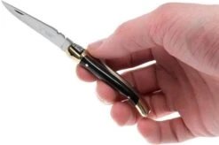 Laguiole En Aubrac Mini Pocket Knife, Buffalo Horn L0207BUL -Chic Knife Store AUL0207BUL 08 laguiole en aubrac ktaul0207bul 08