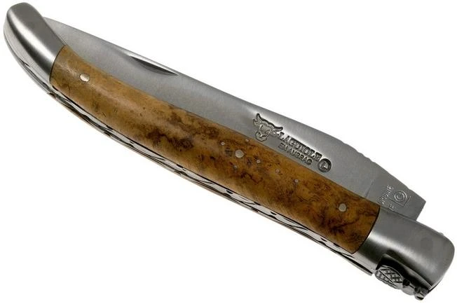 Laguiole En Aubrac 12cm Teak Wood Hand Filed L0212LKH/FSB1 Laguiole Knife 6 Laguiole En Aubrac 12cm Teak Wood Hand Filed L0212LKH/FSB1 Laguiole Knife - Image 4