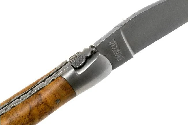 Laguiole En Aubrac 12cm Teak Wood Hand Filed L0212LKH/FSB1 Laguiole Knife 8 Laguiole En Aubrac 12cm Teak Wood Hand Filed L0212LKH/FSB1 Laguiole Knife - Image 6