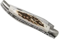 Laguiole En Aubrac 12cm Double Plates, Stag Horn Hand-filed, L0712BCI/FSB1 -Chic Knife Store AUL0712BCI FSB1 04 laguiole en aubrac