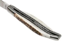 Laguiole En Aubrac 12cm Double Plates, Stag Horn Hand-filed, L0712BCI/FSB1 -Chic Knife Store AUL0712BCI FSB1 05 laguiole en aubrac