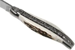 Laguiole En Aubrac 12cm Double Plates, Stag Horn Hand-filed, L0712BCI/FSB1 -Chic Knife Store AUL0712BCI FSB1 07 laguiole en aubrac