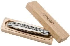 Laguiole En Aubrac 12cm Double Plates, Stag Horn Hand-filed, L0712BCI/FSB1 -Chic Knife Store AUL0712BCI FSB1 09 laguiole en aubrac