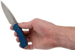 Bradford Guardian 3FE, Black Blue Guardian 3 N690, Sabre Stonewashed, False Edge 3FE-013-N690 -Chic Knife Store BDK 3FE 013 N690 06 bradford knives