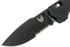 Benchmade Vallation 407SBK Serrated Black Blade, Pocket Knife -Chic Knife Store BE407SBK 03 benchmade be407sbk 03 1