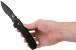 Benchmade Vallation 407SBK Serrated Black Blade, Pocket Knife -Chic Knife Store BE407SBK 08 benchmade be407sbk 08
