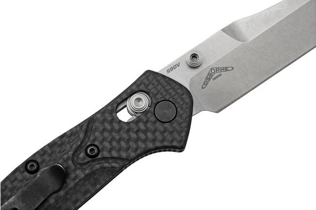 Benchmade Mini Osborne, 945-2, CPM-S90V Carbon, Pocket Knife 6 Benchmade Mini Osborne, 945-2, CPM-S90V Carbon, Pocket Knife - Image 5