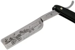 Böker Manufaktur Bicycle Race, Black Synthetic 140223 Straight Razor -Chic Knife Store BO140223 03 boker