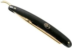 Böker Manufaktur Waldorf 24 Karat Gold 5/8" Straight Razor 140321 -Chic Knife Store BO140321 06 boker bo140321 06