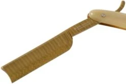 Böker Manufaktur Damascus Horn Straight Razor 140524DAM -Chic Knife Store BO140524DAM 03 boker