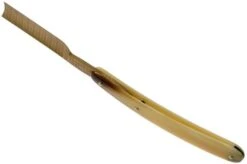 Böker Manufaktur Damascus Horn Straight Razor 140524DAM -Chic Knife Store BO140524DAM 04 boker