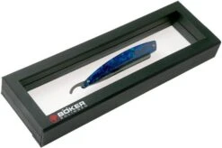 Böker Manufaktur Damascus Paua 140525DAM Straight Razor -Chic Knife Store BO140525DAM 07 boker