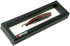 Böker Manufaktur Damascus Curly Birch 140610DAM Straight Razor -Chic Knife Store BO140610DAM 07 boker