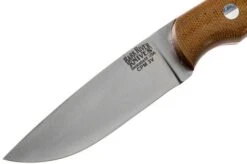 Bark River Featherweight Fox River CPM 3V Natural Canvas, Red Liner Hunting Knife -Chic Knife Store BRK01 022NRC RL 03 bark river knives