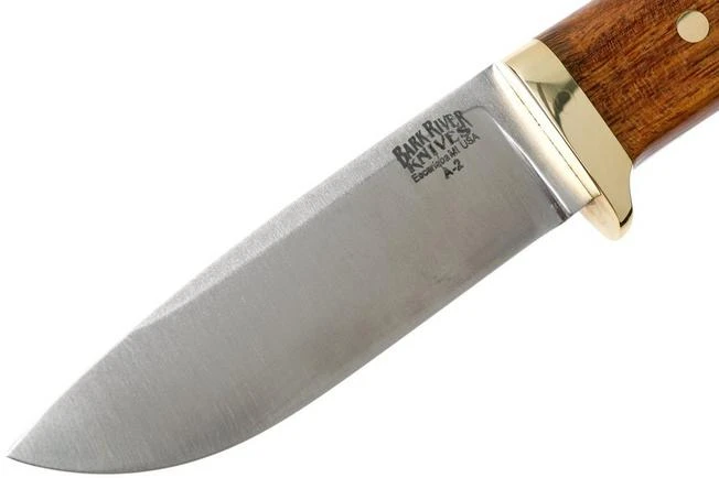 Bark River - Classic Drop Point Hunter A2 Brass Desert Ironwood Hunting Knife 5 Bark River - Classic Drop Point Hunter A2 Brass Desert Ironwood Hunting Knife - Image 3