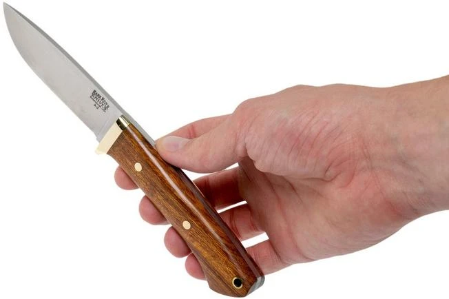 Bark River - Classic Drop Point Hunter A2 Brass Desert Ironwood Hunting Knife 9 Bark River - Classic Drop Point Hunter A2 Brass Desert Ironwood Hunting Knife - Image 7