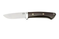 Bark River Classic Drop Point Hunter CPM S45VN Burgundy Canvas Micarta Mosaic Pins, Fixed Knife