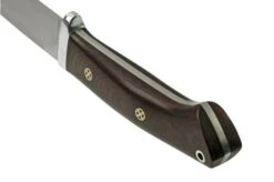 Bark River Classic Drop Point Hunter CPM S45VN Burgundy Canvas Micarta Mosaic Pins, Fixed Knife -Chic Knife Store BRK02 176BCMMP 04 barkriver