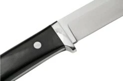 Bark River Classic Drop Point Hunter CPM S45VN Black Canvas Micarta, Fixed Knife -Chic Knife Store BRK02 176BCM 05 barkriver