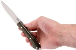 Bark River Bird & Trout CPM154, Green Canvas Micarta -Chic Knife Store BRK04 151GNC 06 bark river bird trout brk04 151gnc 06