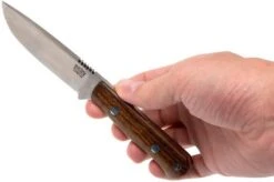 Bark River Bravo Necker II CPM 154CM, Desert Ironwood, Brown Sheath -Chic Knife Store BRK07 002DIW2 06 bark river brk07 002diw2 06