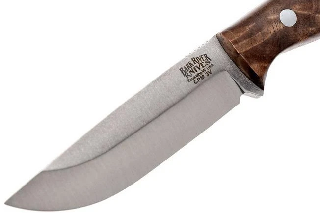 Bark River Gunny Scandi CPM 3V, American Walnut, Brown Sheath 5 Bark River Gunny Scandi CPM 3V, American Walnut, Brown Sheath - Image 3