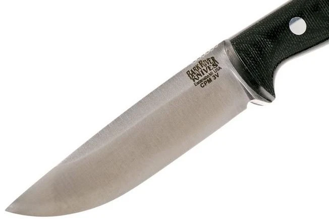 Bark River Gunny Hunter CPM 3V, Black Canvas Micarta, Jimped 5 Bark River Gunny Hunter CPM 3V, Black Canvas Micarta, Jimped - Image 3