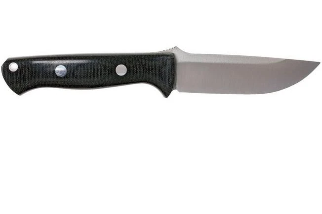 Bark River Bravo 1 A2, Black Canvas Micarta, Brown Sheath 4 Bark River Bravo 1 A2, Black Canvas Micarta, Brown Sheath - Image 2