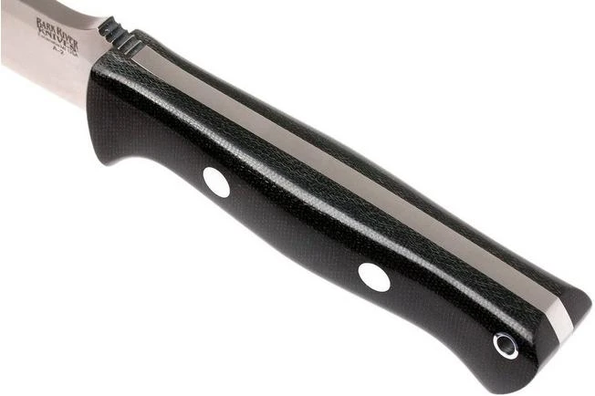 Bark River Bravo 1 A2, Black Canvas Micarta, Brown Sheath 7 Bark River Bravo 1 A2, Black Canvas Micarta, Brown Sheath - Image 5