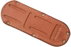 Bark River Bravo 1 A2 Rampless, Green Canvas Micarta, Brown Sheath -Chic Knife Store BRK07 111GNC RS 02 barkriver