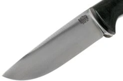 Bark River Bravo 1 LT Hunter CPM 3V, Black Canvas Micarta, Brown Sheath 12 Bark River Bravo 1 LT Hunter CPM 3V, Black Canvas Micarta, Brown Sheath -Chic Knife Store BRK07 121BRKC 03 bark river knives