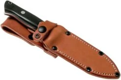 Bark River Bravo 1 LT Hunter CPM 3V, Black Canvas Micarta, Brown Sheath 16 Bark River Bravo 1 LT Hunter CPM 3V, Black Canvas Micarta, Brown Sheath -Chic Knife Store BRK07 121BRKC 07 bark river knives