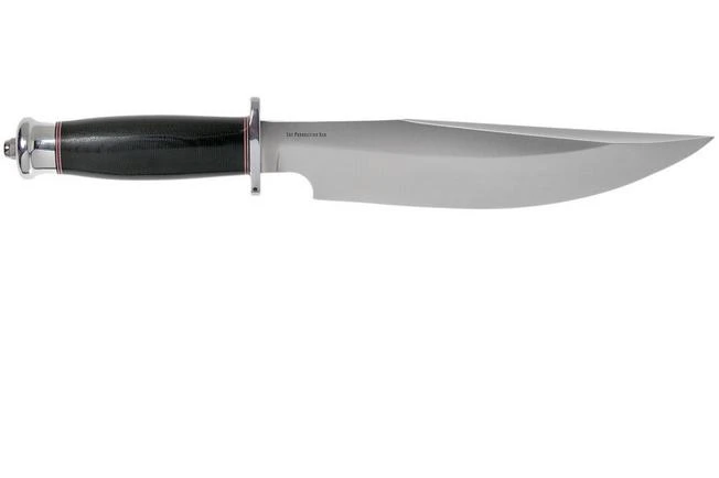 Bark River Highwayman III A2 Black Canvas Micarta Bowie Knife 4 Bark River Highwayman III A2 Black Canvas Micarta Bowie Knife - Image 2