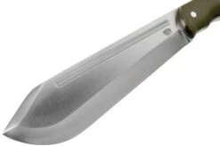 Bark River JX5 Vengeful 1 CPM 3V Green Canvas Micarta Machete -Chic Knife Store BRK10 123GCM 03 bark river knives