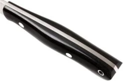 Bark River Sahara Hunter A2, Black Linen Micarta, Brown Sheath -Chic Knife Store BRK12 115BRKL 05 bark river brk12 115brkl 05