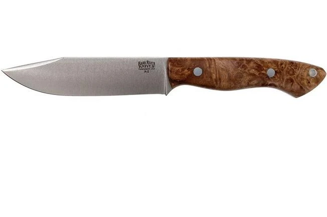 Bark River Sahara Hunter A2, Chechen Burl, Brown Sheath 3 Bark River Sahara Hunter A2, Chechen Burl, Brown Sheath