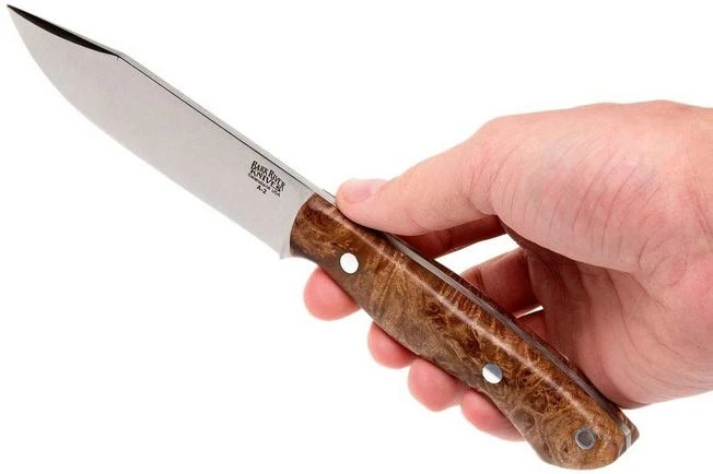 Bark River Sahara Hunter A2, Chechen Burl, Brown Sheath 8 Bark River Sahara Hunter A2, Chechen Burl, Brown Sheath - Image 6