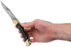 Buck 110 Folding Hunter, With Finger Grooves -Chic Knife Store BUCK0110BRSFG B 08 buck v201907