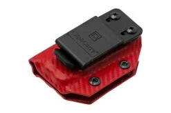 Clip And Carry Kydex Sheath Leatherman Surge, Carbon Fiber Red LSURGE-CF-RED Belt Holster -Chic Knife Store CALSURGE CF RED 03 clipandcarry