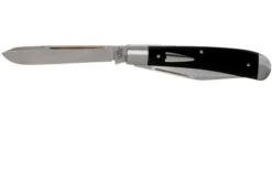 Case HT Trapper, Black Canvas Laminate, 154CM, Smooth, 10776, TB1022021 Pocket Knife, Tony Bose Design -Chic Knife Store CE10776 03 case