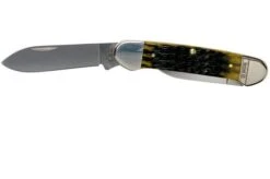 Case Canoe Olive Green Bone, Russell Jig, 13286, 62131 SS Pocket Knife 8 Case Canoe Olive Green Bone, Russell Jig, 13286, 62131 SS Pocket Knife -Chic Knife Store CE13286 03 case