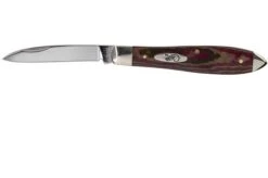 Case Tear Drop Bose Rustic Red Richlite, 13627, TB101028 SS Pocket Knife