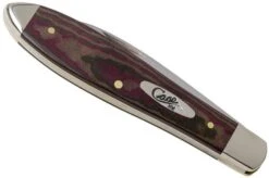 Case Tear Drop Bose Rustic Red Richlite, 13627, TB101028 SS Pocket Knife -Chic Knife Store CE13627 04 case