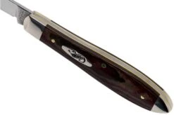 Case Tear Drop Bose Rustic Red Richlite, 13627, TB101028 SS Pocket Knife -Chic Knife Store CE13627 06 case